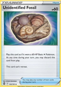 Unidentified Fossil⁣ - Silver Tempest⁣ (Uncommon)⁣ [165]