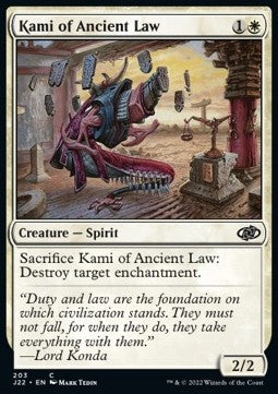 Kami of Ancient Law⁣ - Jumpstart 2022⁣ (Common)⁣ [203]
