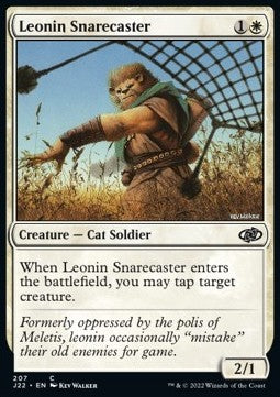 Leonin Snarecaster⁣ - Jumpstart 2022⁣ (Common)⁣ [207]