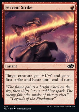 Fervent Strike⁣ - Jumpstart 2022⁣ (Common)⁣ [529]