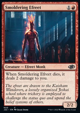 Smoldering Efreet⁣ - Jumpstart 2022⁣ (Common)⁣ [600]