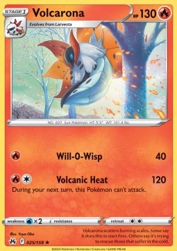 Volcarona⁣ - Crown Zenith⁣ (Rare)⁣ [025]
