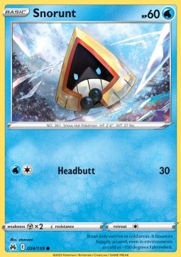 Snorunt⁣ - Crown Zenith⁣ (Common)⁣ [034]