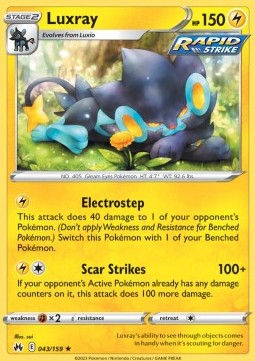 Luxray⁣ - Crown Zenith⁣ (Rare)⁣ [043]