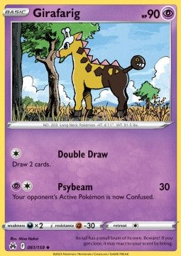 Girafarig⁣ - Crown Zenith⁣ (Uncommon)⁣ [061]