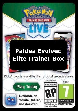 Live Code Card (Elite Trainer Box)⁣ - Paldea Evolved⁣ (Online Code Card)