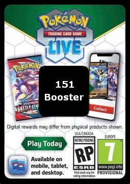 Live Code Card (Booster)⁣ - 151⁣ (Online Code Card)