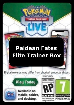 Live Code Card (Elite Trainer Box)⁣ - Paldean Fates⁣ (Online Code Card)