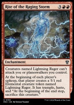 Rite of the Raging Storm⁣ - Commander: Murders at Karlov Manor⁣ (Uncommon)⁣ [159]
