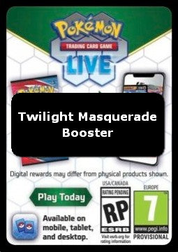 Live Code Card (Booster)⁣ - Twilight Masquerade⁣ (Online Code Card)