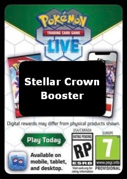Live Code Card (Booster)⁣ - Stellar Crown⁣ (Online Code Card)