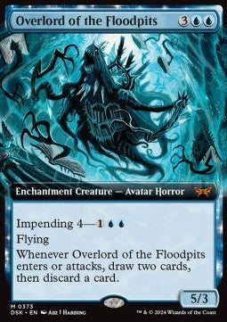 Overlord of the Floodpits (V.1)⁣ - Duskmourn: House of Horror: Extras⁣ (Mythic)⁣ [373]
