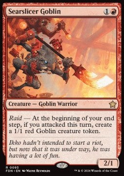 Searslicer Goblin⁣ - Magic: The Gathering Foundations⁣ (Rare)⁣ [93]
