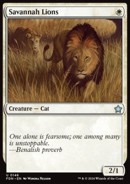 Savannah Lions - Magic: The Gathering Foundations (Uncommon) [FDN-146]