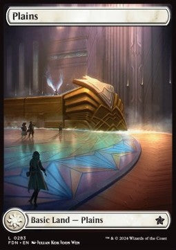 Plains (V.2) - Magic: The Gathering Foundations: Extras (Land) [XFDN-283]