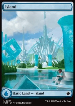 Island (V.1) - Magic: The Gathering Foundations: Extras (Land) [XFDN-284]