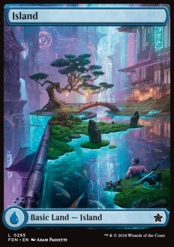 Island (V.2) - Magic: The Gathering Foundations: Extras (Land) [XFDN-285]