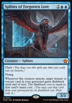Sphinx of Forgotten Lore - Magic: The Gathering Foundations (Mythic) [FDN-51]
