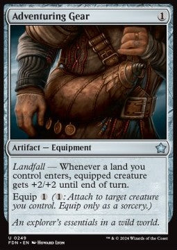 Adventuring Gear - Magic: The Gathering Foundations (Uncommon) [FDN-249]