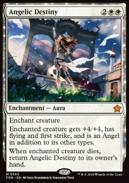 Angelic Destiny - Magic: The Gathering Foundations: Starter Collection (Mythic) [SFDN-565]