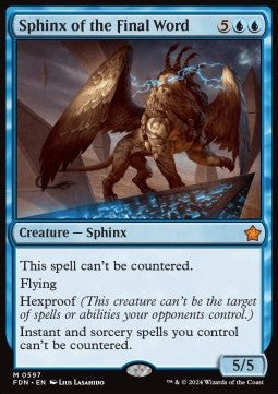 Sphinx of the Final Word - Magic: The Gathering Foundations: Starter Collection (Mythic) [SFDN-597]
