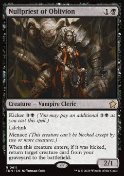 Nullpriest of Oblivion - Magic: The Gathering Foundations: Starter Collection (Rare) [SFDN-611]