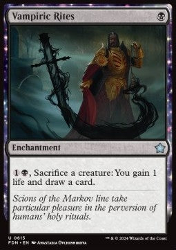 Vampiric Rites - Magic: The Gathering Foundations: Starter Collection (Uncommon) [SFDN-615]