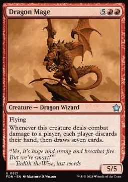 Dragon Mage - Magic: The Gathering Foundations: Starter Collection (Uncommon) [SFDN-621]