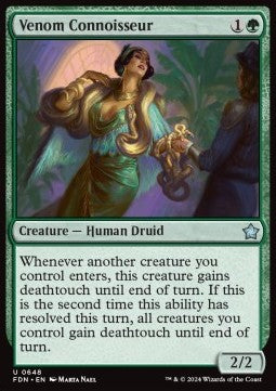 Venom Connoisseur - Magic: The Gathering Foundations: Starter Collection (Uncommon) [SFDN-648]