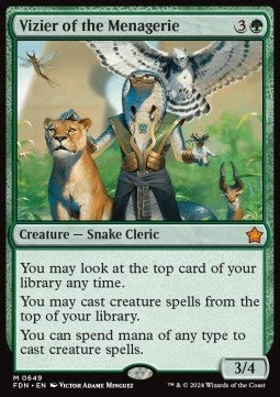 Vizier of the Menagerie - Magic: The Gathering Foundations: Starter Collection (Mythic) [SFDN-649]