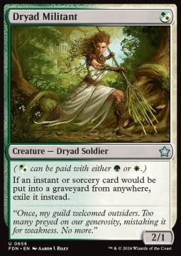 Dryad Militant - Magic: The Gathering Foundations: Starter Collection (Uncommon) [SFDN-656]