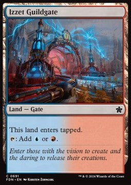 Izzet Guildgate - Magic: The Gathering Foundations: Starter Collection (Common) [SFDN-691]
