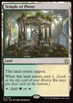Temple of Plenty - Magic: The Gathering Foundations: Starter Collection (Rare) [SFDN-703]