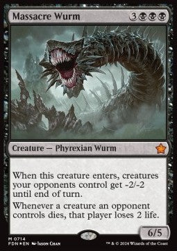 Massacre Wurm - Magic: The Gathering Foundations: Starter Collection (Mythic) [SFDN-714]