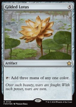 Gilded Lotus - Magic: The Gathering Foundations: Starter Collection (Rare) [SFDN-725]