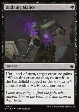 Undying Malice - Magic: The Gathering Foundations: Beginner Box (Common) [BFDN-528]