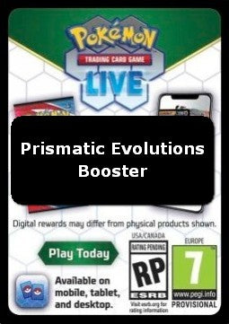 Live Code Card (Booster)⁣ - Prismatic Evolutions: Additionals⁣ (Online Code Card)