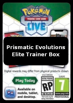 Live Code Card (Elite Trainer Box)⁣ - Prismatic Evolutions: Additionals⁣ (Online Code Card)