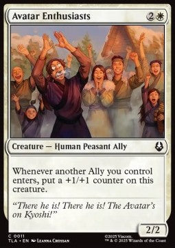 Avatar Enthusiasts - Magic: The Gathering | Avatar: The Last Airbender (Common) [TLA-11]