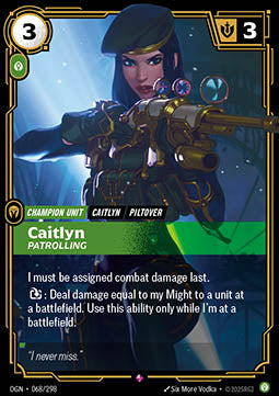 Caitlyn, Patrolling - Origins (Rare) [OGN-068]
