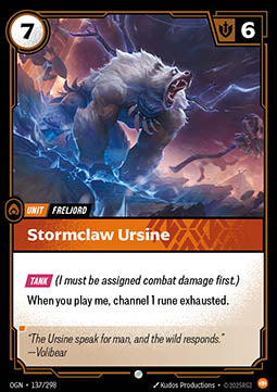 Stormclaw Ursine - Origins (Common) [OGN-137]