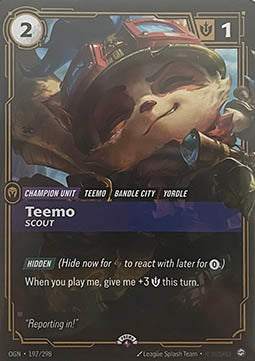 Teemo, Scout (V.1 - Rare) - Origins: Promos (Rare) [OGNX-197]