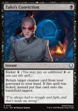 Zuko's Conviction - Magic: The Gathering | Avatar: The Last Airbender (Uncommon) [TLA-123]