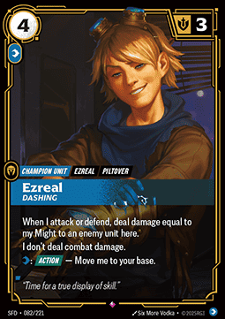 Ezreal, Dashing (V.1 - Rare) - Spiritforged (Rare) [SFD-082]
