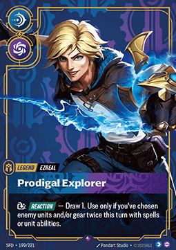 Ezreal, Prodigal Explorer (V.1 - Rare) - Spiritforged (Rare) [SFD-199]