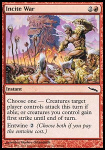Incite War⁣ - Mirrodin⁣ (Common)⁣ [96]
