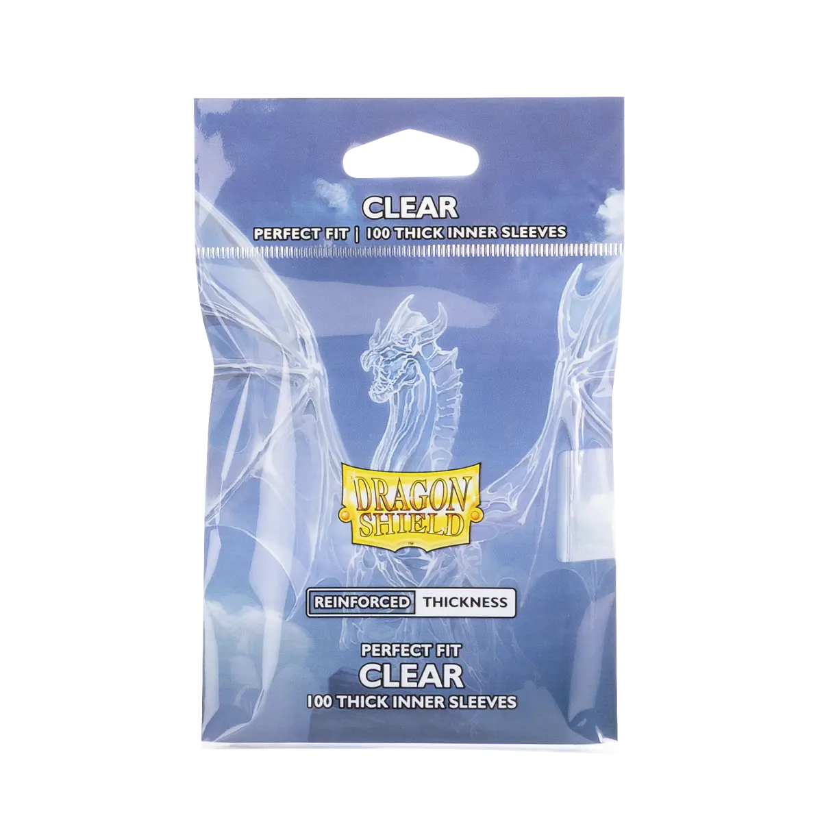 Dragon Shield - Standard Perfect Fit Thick Inner Sleeves: Clear (100 Sleeves) - The Upkeep