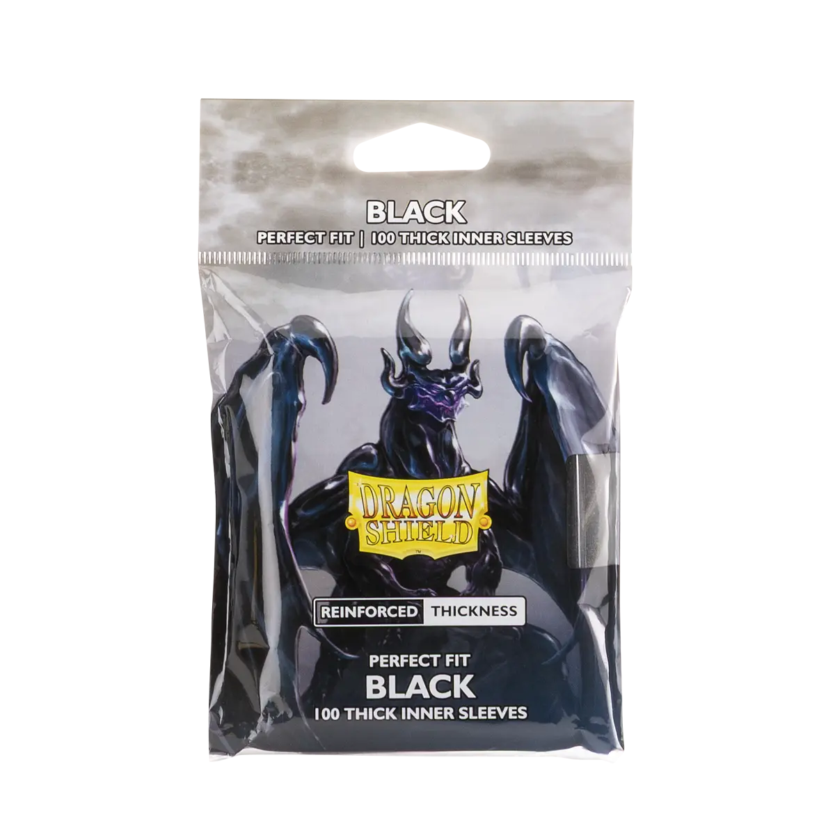 Dragon Shield - Standard Perfect Fit Thick Inner Sleeves: Black (100 Sleeves) - The Upkeep