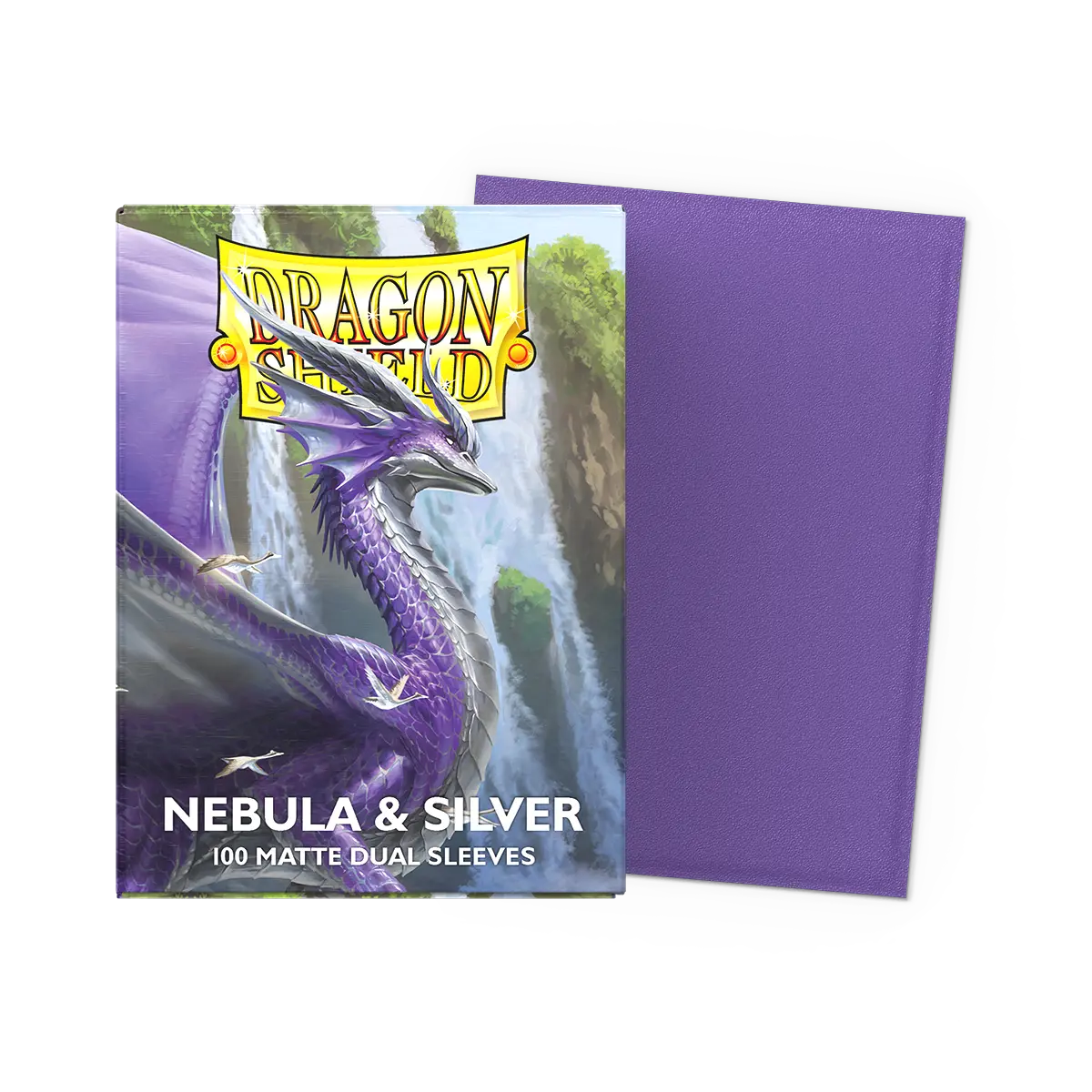 Dragon Shield - Standard Dual Sleeves: Nebula & Silver [Matte] (100 Sleeves) - The Upkeep