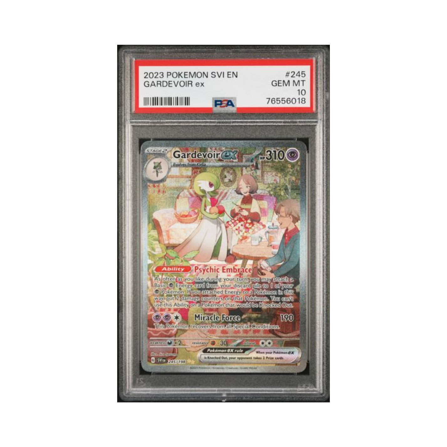 Gardevoir Ex - Scarlet & Violet Base - SVI 245/198 - PSA 10 - The Upkeep
